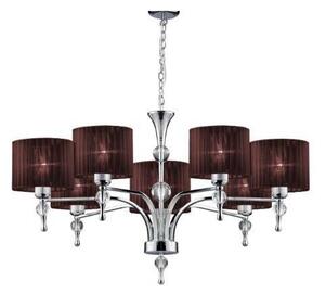 AZzardo AZ2902 DECOline IMPRESS 7 BROWN stropní závěsné svítidlo 7xE27 50W IP20 hnědá