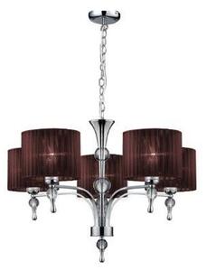 AZzardo AZ2901 DECOline IMPRESS 5 BROWN stropní závěsné svítidlo 5xE27 50W IP20 hnědá