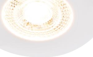 Zapuštěné bodové bílé včetně LED 3-stupňově stmívatelné - Ulo