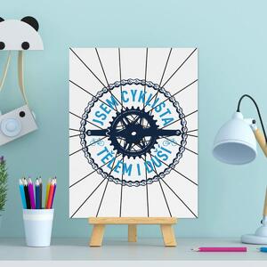 Sablio Dárková cedulka Jsem cyklista tělem i duší: 30x40 cm
