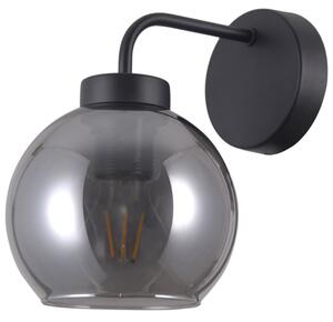 Italux WL-28028-1 nástěnné svítidlo Poggi 1x40W E27 matná černá, kouřová