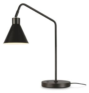 Černá stolní lampa s kovovým stínidlem (výška 55 cm) Lyon – it's about RoMi