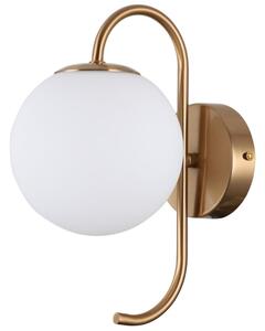 Italux WL-5500-1-HBR nástěnné svítidlo Gela 1x5W G9 mosazná měděná, bílá