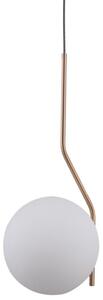 Italux PND-3300-1-HBR závěsné svítidlo Carimi D200mm 1x5W E27 mosazná měděná, bílá