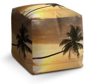 Sablio Taburet Cube Palma - 40x40x40 cm