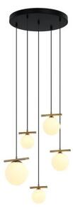 ITALUX PND-463325A-BRO+W Merseta závěsné svítidlo 1xE14, 4xG9 D600mm starožitná bronzová