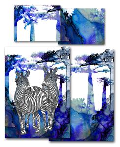 Povlečení Veba GEON tisk Africké léto zebra Velikost: 140x200 cm + 70x90 cm