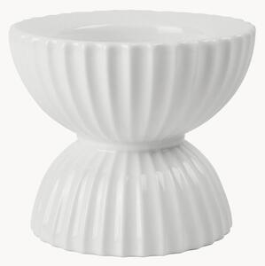 Porcelánový svícen's žebrovaným povrchem Tura