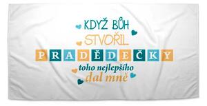Sablio Ručník Když Bůh stvořil pradědečky - 30x50 cm