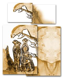 Povlečení Veba GEON tisk Africké léto surikaty Velikost: 140x200 cm + 70x90 cm