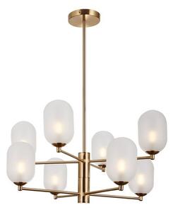 ITALUX PND-4215-8A-HBR-SAT Perano závěsné svítidlo 8xG9 D620mm starožitná bronzová, bílá