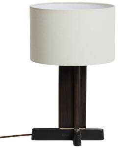 Kave Home Tmavá dřevěná stolní lampa Niani