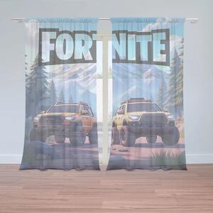 Sablio Záclony FORTNITE Off-road auta: 2ks 150x250cm