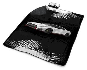 Sablio Plážová deka Nissan GTR 35 Černý: 200x140 cm