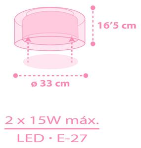 Dalber 41596 UNICORNS - Dětské stropní svítidlo s jednorožci + Dárek 2 x LED žárovka (Dětský lustr s motivem jednorožců)