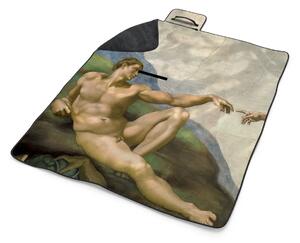Sablio Plážová deka Stvoření Adama - Michelangelo Buonarroti: 200x140 cm