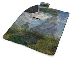 Sablio Plážová deka Dáma se slunečníkem - Claude Monet: 200x140 cm