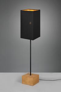 TRIO Reality R40171080 WOODY stojací lampa V1500mm 1xE27 dřevo, černá
