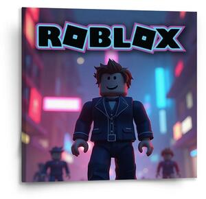 Sablio Obraz ROBLOX Neonové město - 110x110 cm