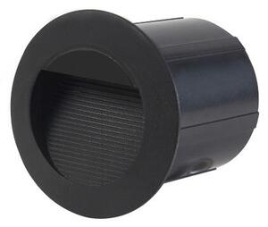 ITALUX ONFL-1253-3K Piani venkovní zápustné svítidlo do zdi LED D70mm 3W/94lm 3000K IP65 černá