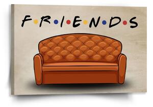 Sablio Obraz Seriál přátelé FRIENDS Gauč - 120x80 cm