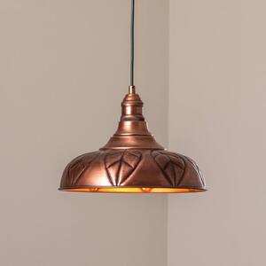 Opviq Závěsné světlo Saglam, měď, kov, Ø 32 cm, E27, stmívatelný, Měď, Obývací pokoj / jídelna, kov