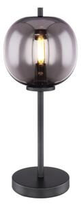 GLOBO 15345T BLACKY stolní lampa D185mm 1xE14 černá, kouřová