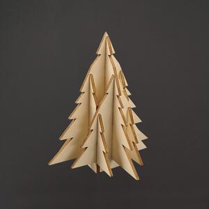 AMADEA Dřevěný strom 3D rozložený 11 cm, český výrobek