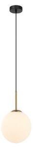 ITALUX PND-5578-1S-BRO-BK Deore závěsné svítidlo 1xE27 D200mm starožitná bronzová, bílá