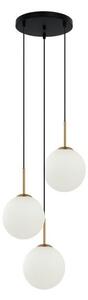 ITALUX PND-5578-3S-BRO-BK Deore závěsné svítidlo 3xE27 D400mm starožitná bronzová, bílá