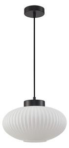 ITALUX PND-52376-1-BK Groste závěsné svítidlo 1xE27 D300mm černá, bílá