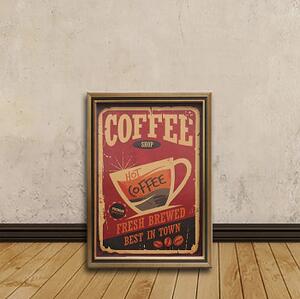 Vintage plakát coffee, káva č.104, 51 x 35.5 cm