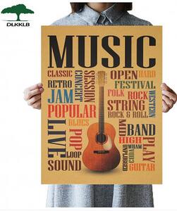Plakát Music Guitar, 47 x 36cm