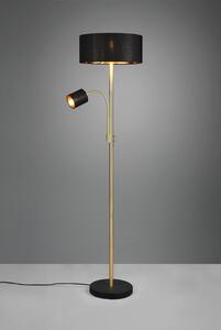 TRIO 416900208 MOTEL stojací lampa 1xE27, 1xE14 V1635mm matná mosaz, černá