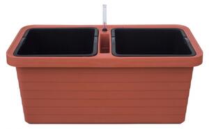 Truhlík BERBERIS DUO samozavlažovací + knoty 80x39x35cm