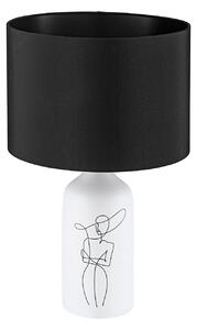 EGLO Vintage 43824 VINOZA stolní lampa V505mm 1xE27 bílá, černá