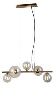 ITALUX PND-406007-5-HBR Canello závěsné svítidlo 5xG9 medová mosaz, jantarová