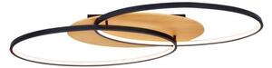 ITALUX PLF-93439-24W-WO Poraso stropní svítidlo LED 24W/920lm 3000K černá, dřevo