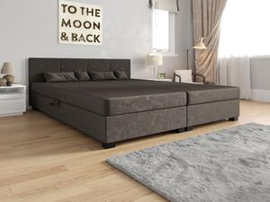 Americká postel s úložným prostorem 180x200 ROSIE 15 - hnědá