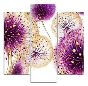 Moderní obraz Abstraktní fialové květy