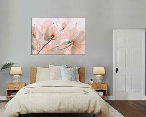Obraz na plátně Abstrakce romantické květy