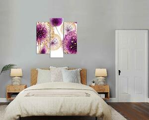 Moderní obraz Abstraktní fialové květy