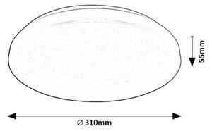 RABALUX SMART LIGHT 71035 Cerrigen stropní svítidlo LED D310mm 24W/1950lm 3000-6500K+RGB bílá