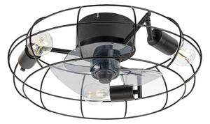 RABALUX 71043 Cadmus stropní svítidlo s ventilátorem 3xE27 D480mm černá