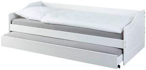 VÝSUVNÁ POSTEL, 90/200 cm, bílá MID.YOU, Online Only