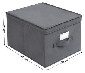 SONGMICS RFB03G Úložné boxy s víkem 3 ks