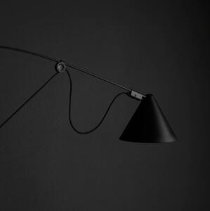 Midgard LED nástěnné svítidlo AYNO L, černá/černá 3 000 K 130 cm