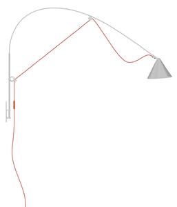 Midgard LED nástěnné svítidlo AYNO L, šedá/oranžová, 2 700 K, 130 cm