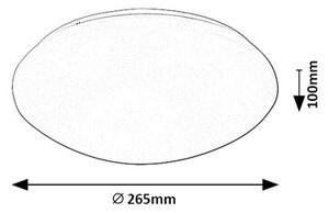 RABALUX 71132 Lucas stropní svítidlo se senzorem LED D265mm 12W/830lm 4000K IP44 bílá