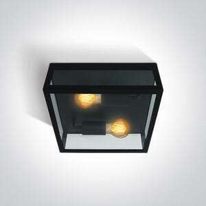 One Light venkovní stropní světlo 1x40 W černá 67406D/B